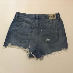 Vintage 80s Levis Silver Tab Mom Shorts Raw Hems Grunge 32
